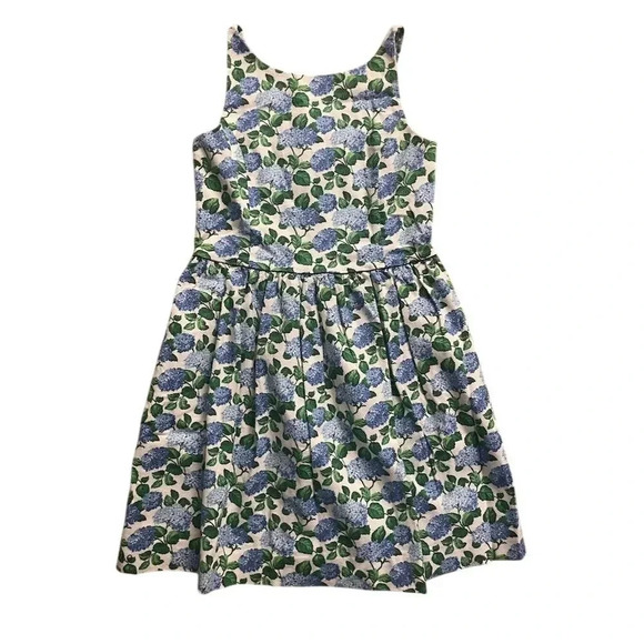 Polo Ralph Lauren Girls' Hydrangea Floral Fit & Flare Dress Size 16 - Picture 1 of 7